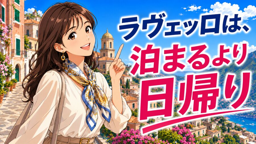 ラヴェッロは、泊まるより日帰り