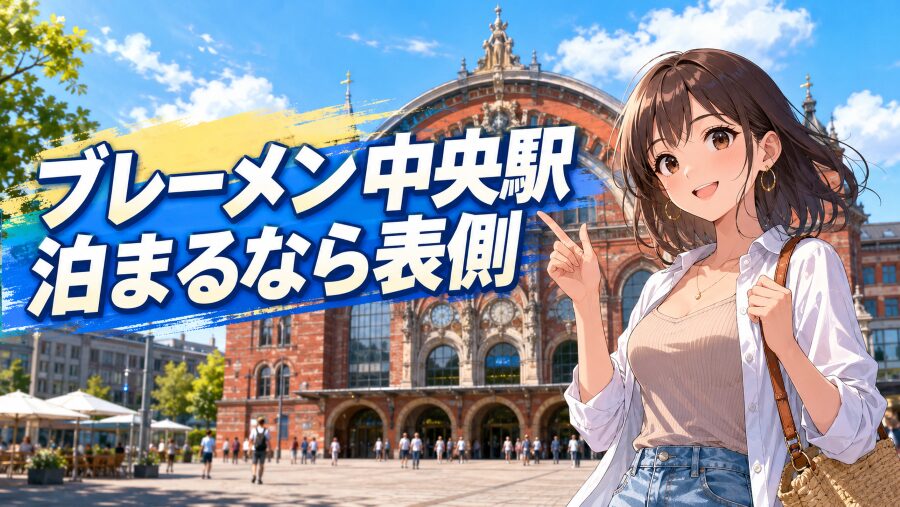 ブレーメン中央駅、泊まるなら表側
