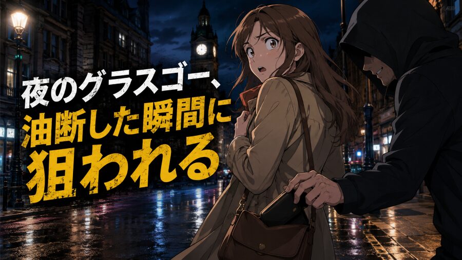 グラスゴー中心部、“夜の顔”を知らない旅行者が狙われる