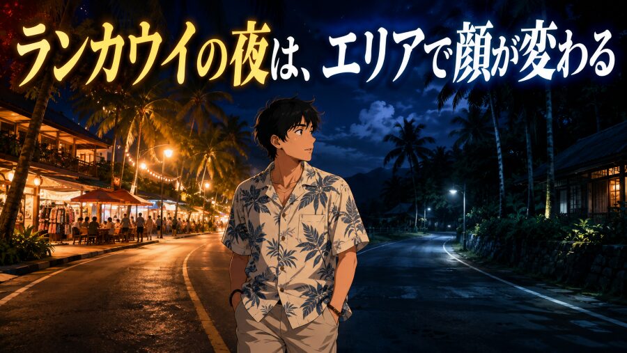 ランカウイの夜は、エリアで顔が変わる