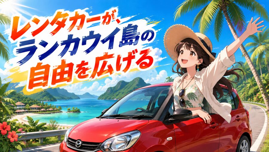 レンタカーが、ランカウイ島の自由を広げる