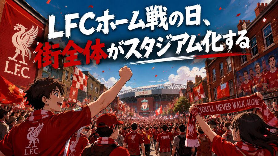 LFCホーム戦の日、街全体がスタジアム化する