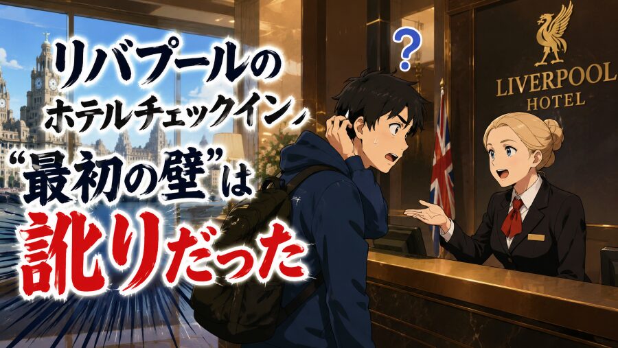 リバプールのホテルチェックイン、“最初の壁”は訛りだった