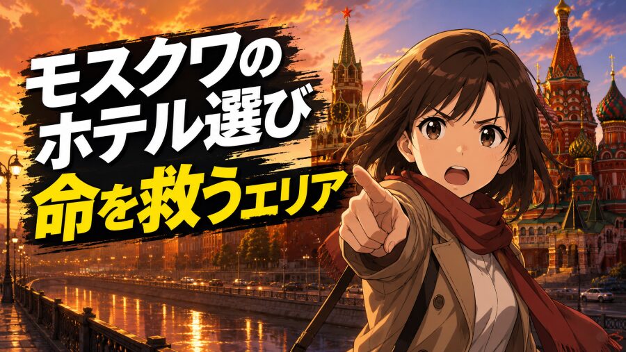 モスクワのホテル選び　命を救うエリア