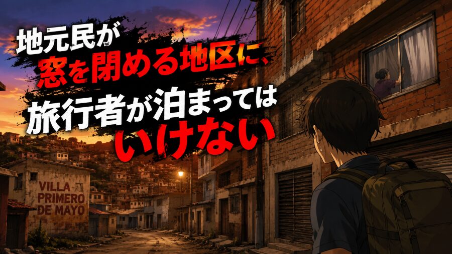 地元民が窓を閉める地区に、旅行者が泊まってはいけない