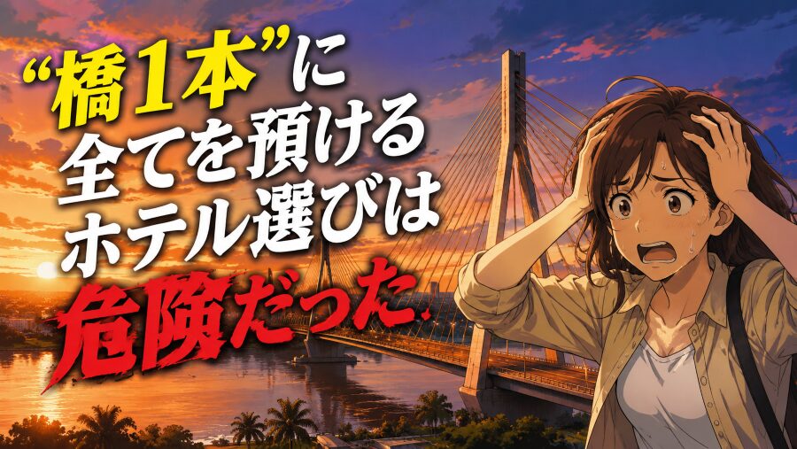 “橋1本”に全てを預けるホテル選びは危険だった