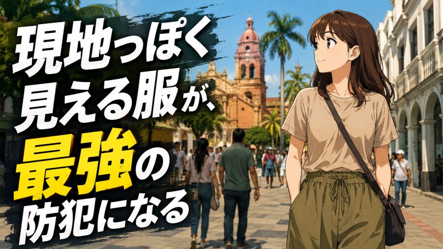 “現地っぽく見える服”が、最強の防犯になる