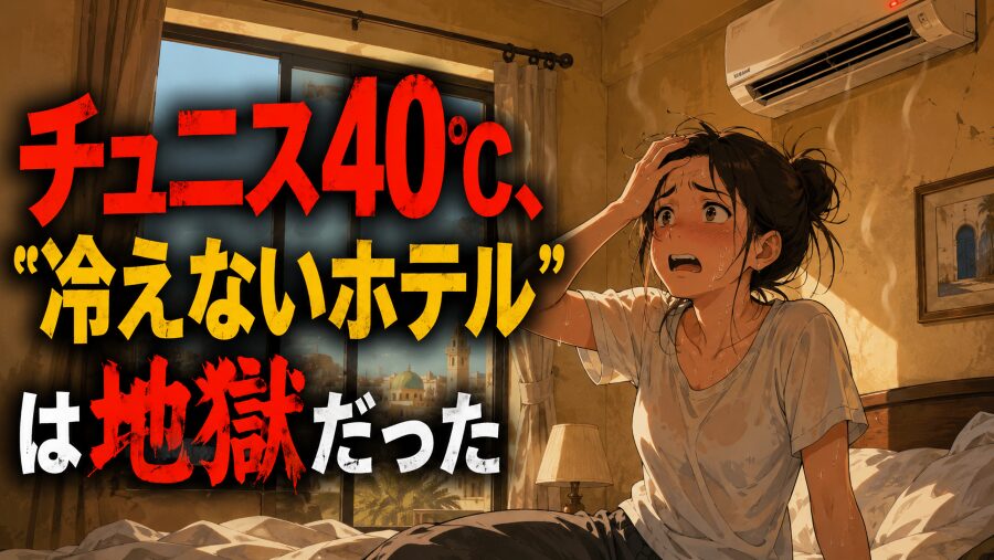 「エアコンあり」を信じるな｜チュニスの夏、ホテルで眠れなくなる理由