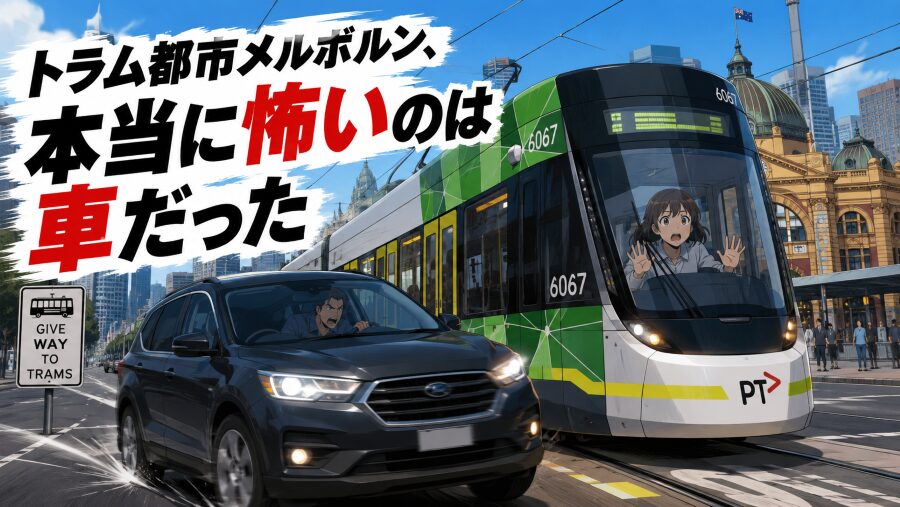 トラム都市メルボルン、本当に怖いのは車だった
