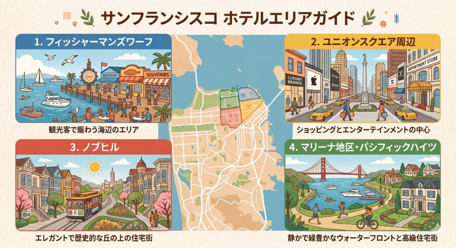 サンフランシスコのおすすめホテルエリア