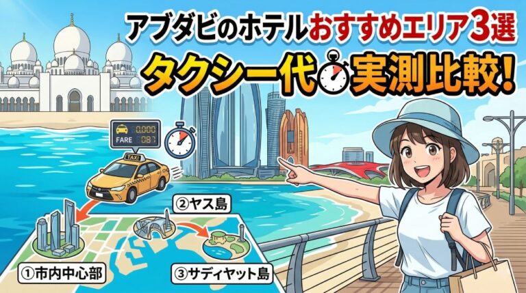 【初めてのアブダビ】ホテルのおすすめエリア完全ガイド