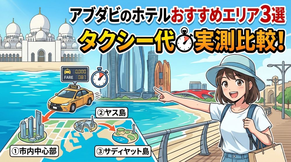アブダビのホテル選びで後悔した話｜おすすめエリアと注意点