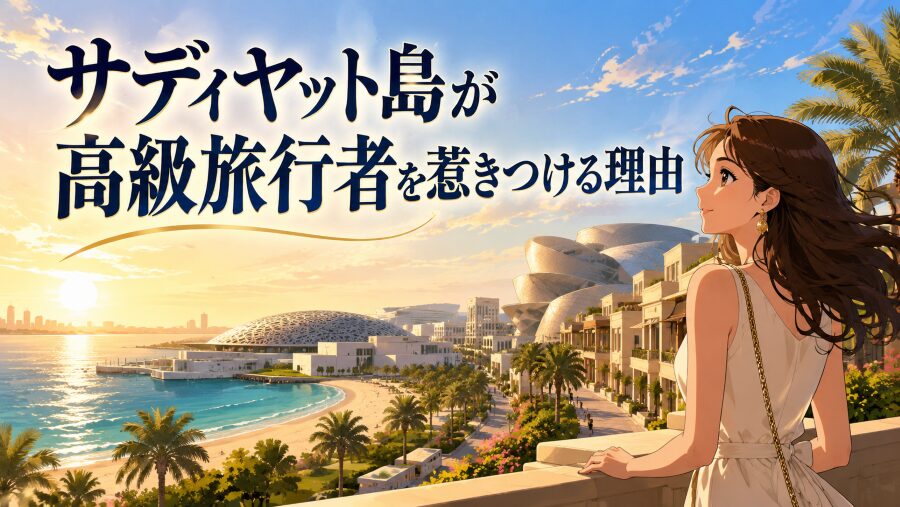 サディヤット島が高級旅行者を惹きつける理由