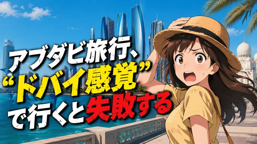 アブダビ旅行、“ドバイ感覚”で行くと失敗する