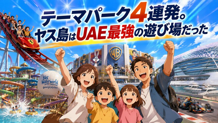 テーマパーク4連発。ヤス島はUAE最強の遊び場だった