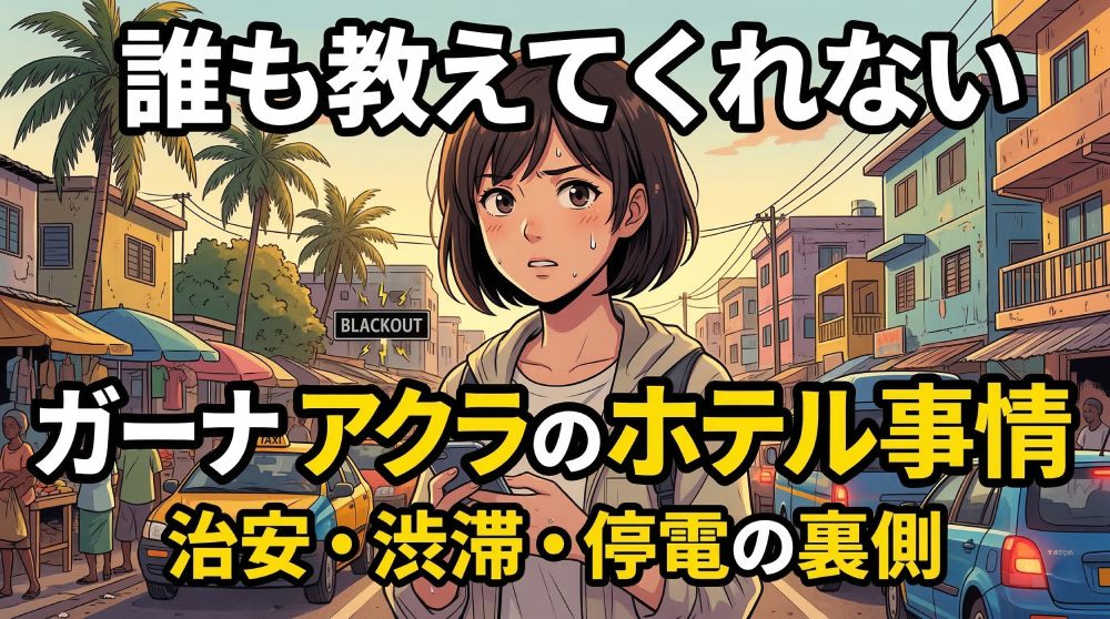 アクラのホテルはエリアで決まる｜治安・渋滞・停電を徹底比較