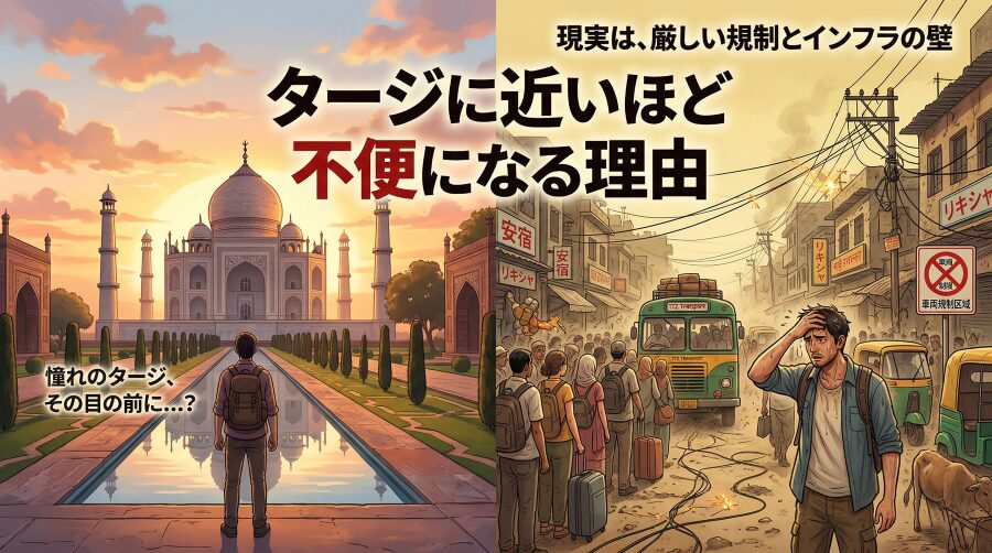 アグラのホテルおすすめエリアはどこ？現地で泊まってわかった最適解