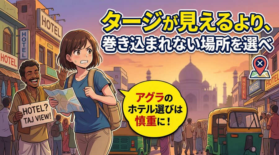 アグラ宿泊が不安な初インドの人へ｜治安・エリア・ホテルの選び方まとめ