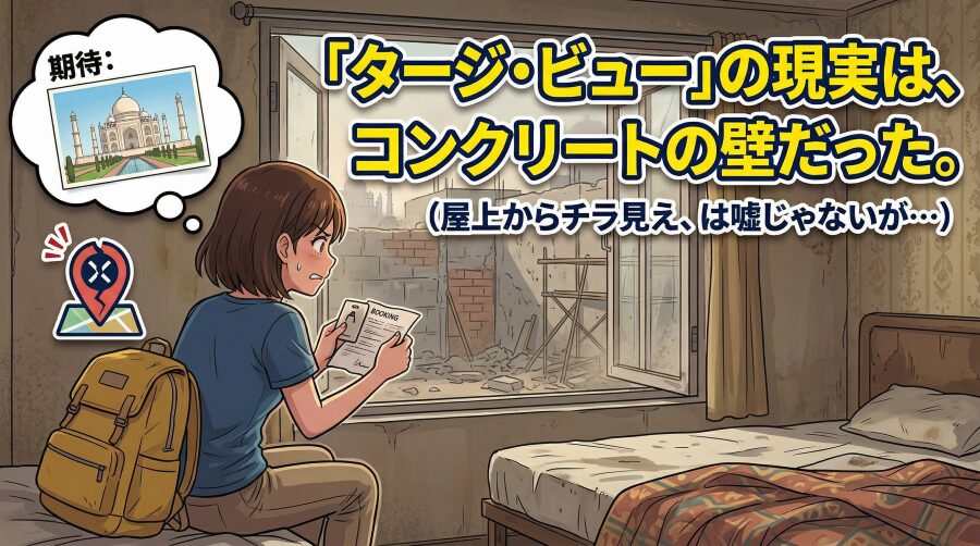 「タージマハルが見える部屋」は罠だった？アグラのホテル選び本当の判断基準