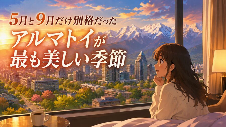 5月と9月だけ別格だった　アルマトイが最も美しい季節