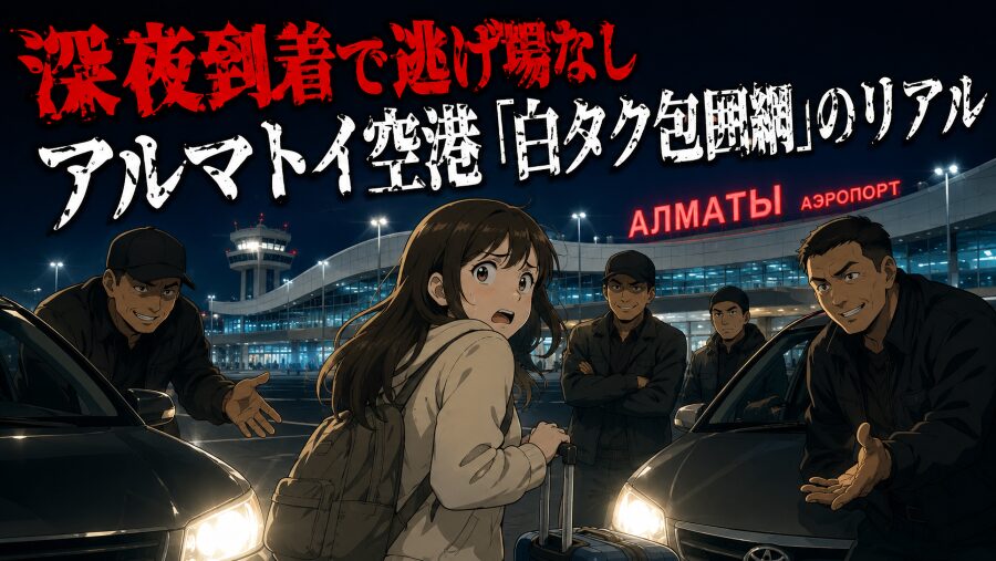 深夜到着で逃げ場なし　アルマトイ空港「白タク包囲網」のリアル