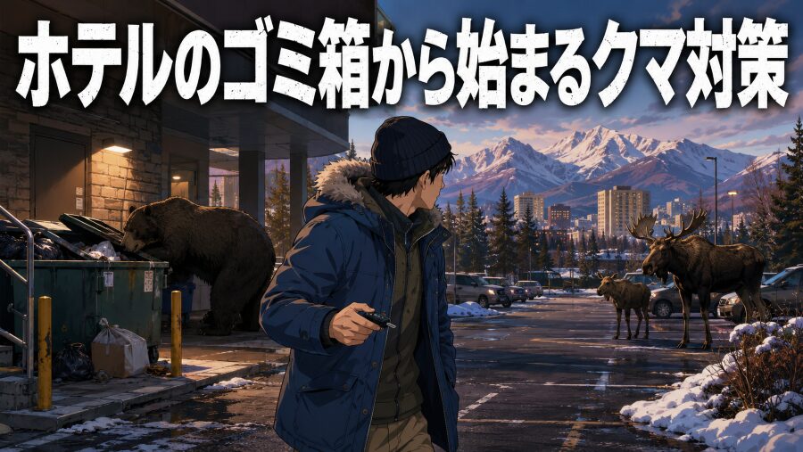 ロマンの隣にある野生のリスク。ホテルのゴミ箱から始まるクマ対策