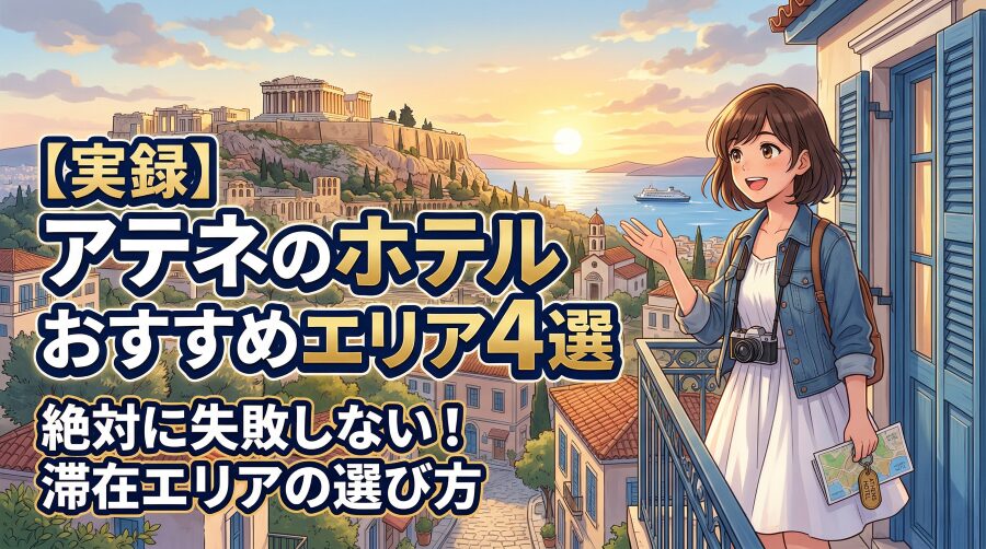 【初めてのアテネ】ホテルのおすすめエリアは2択｜治安で選ぶ宿泊術