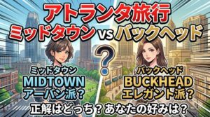 ジョージア州アトランタ旅行、泊まる場所を間違えると全部終わる