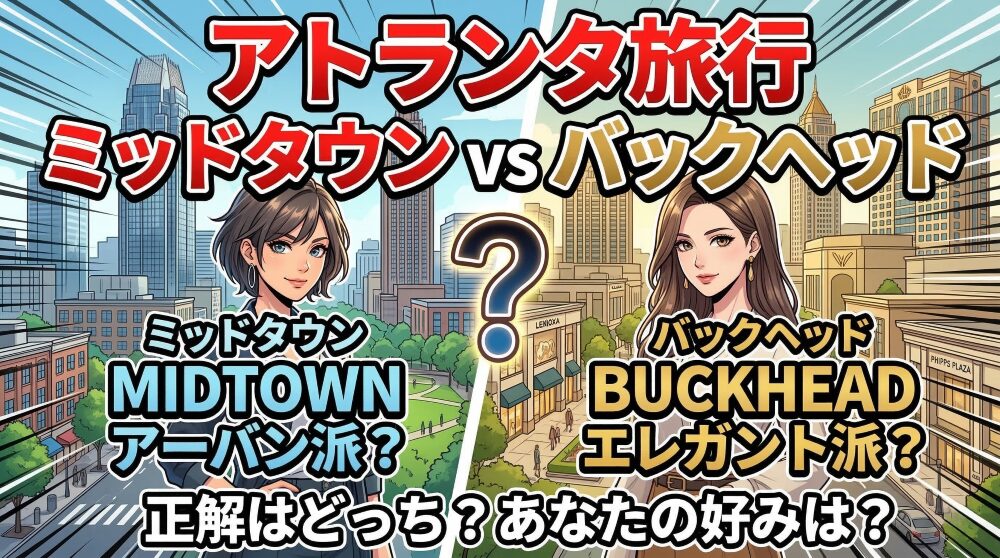 ジョージア州アトランタ旅行、泊まる場所を間違えると全部終わる