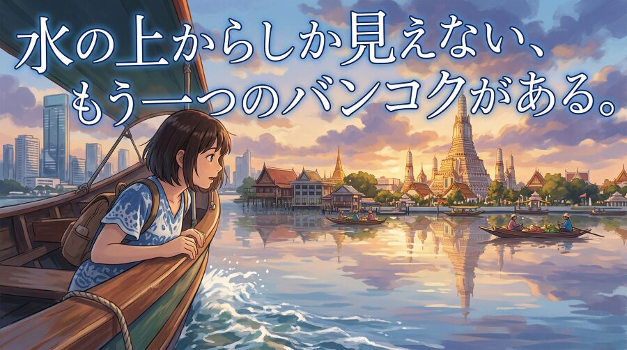 王宮の向こう側で、バンコクの素顔はまだ水に揺れている。