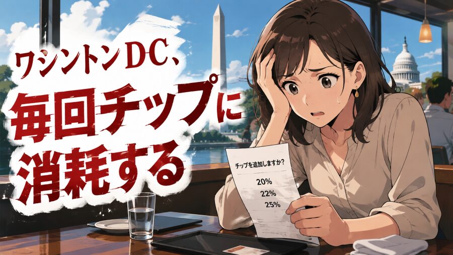 DC旅行、最大の敵は「チップ疲れ」かもしれない