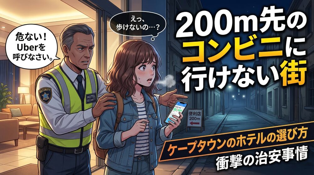 ケープタウン観光ホテルの選び方｜エリア別治安を本音で格付け