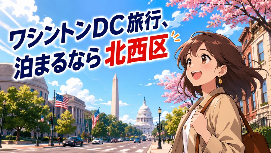 ワシントンDC旅行、泊まるなら北西区