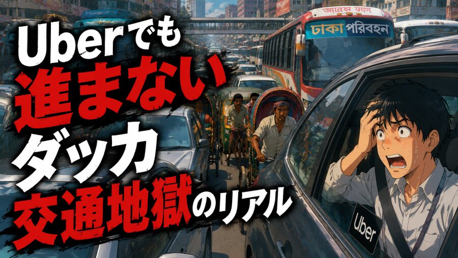 Uberでも進まない　ダッカ交通地獄のリアル