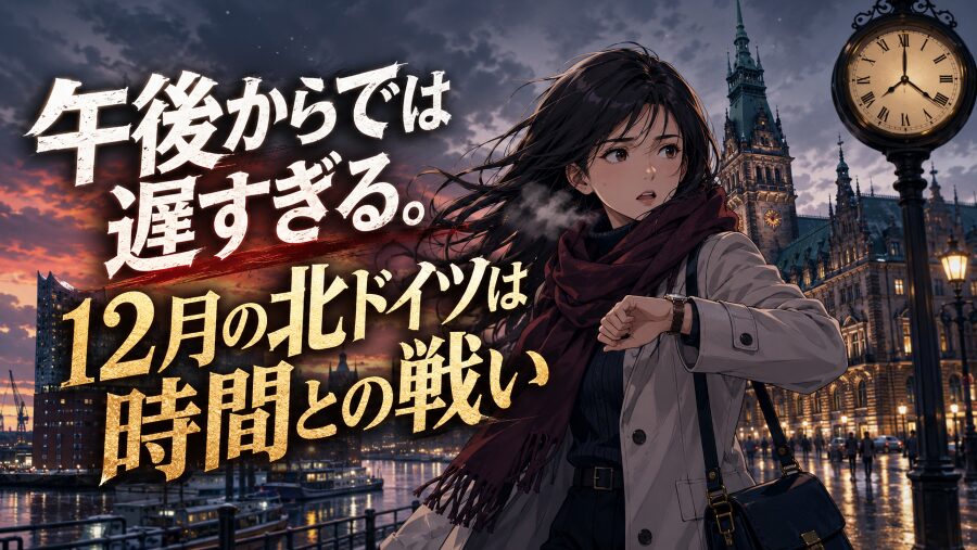 午後からでは遅すぎる。12月の北ドイツは時間との戦い