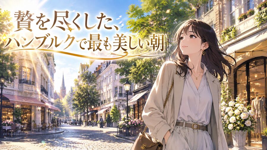 贅を尽くした、ハンブルクで最も美しい朝を