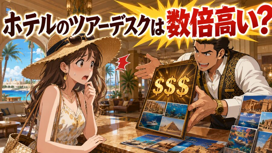 ホテルのツアーデスクは数倍高い?フルガダで賢く遊ぶための比較術