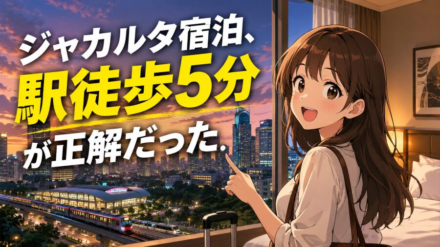 ジャカルタ旅行、“駅徒歩5分以内”だけが正解だった