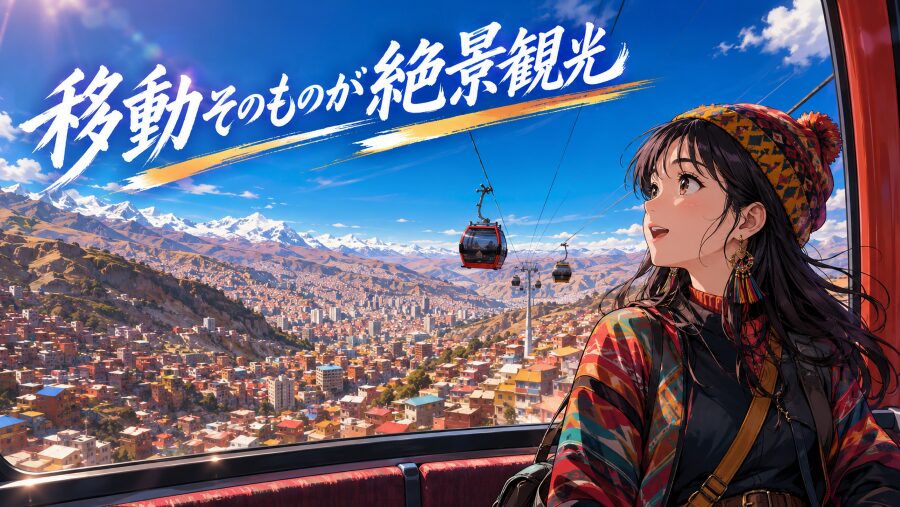 移動そのものが絶景観光。標高3,000mの街を救う「ミ・テレフェリコ」