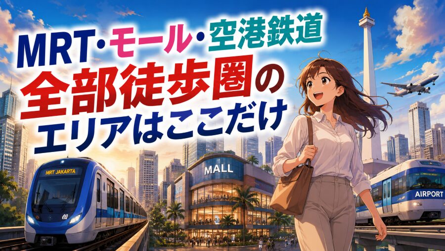 MRT・モール・空港鉄道　全部徒歩圏のエリアはここだけ