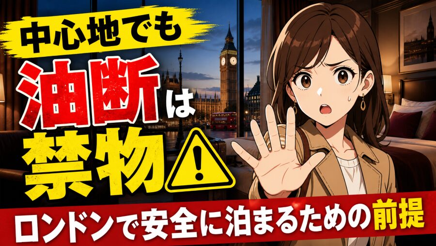 中心地でも油断は禁物。ロンドンで安全に泊まるための前提