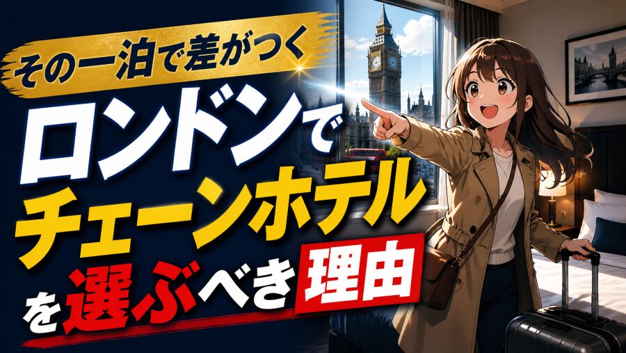 その一泊で差がつく。ロンドンでチェーンホテルを選ぶべき理由