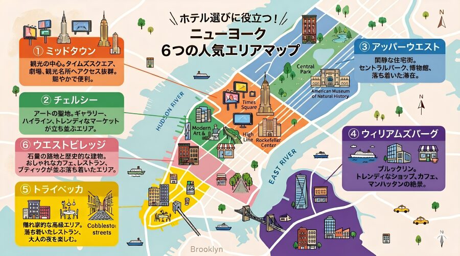 ニューヨークのエリアマップ6選