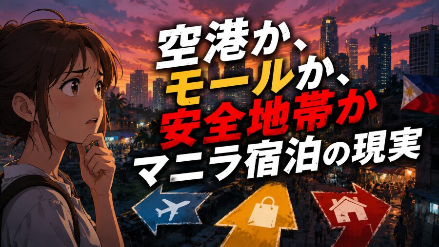 空港か、モールか、安全地帯か　マニラ宿泊の現実