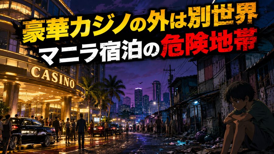 豪華カジノの外は別世界　マニラ宿泊の危険地帯
