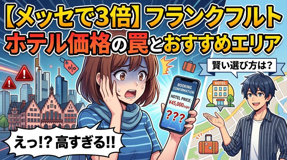 フランクフルトのホテル｜通り一本で変わる治安とおすすめエリア