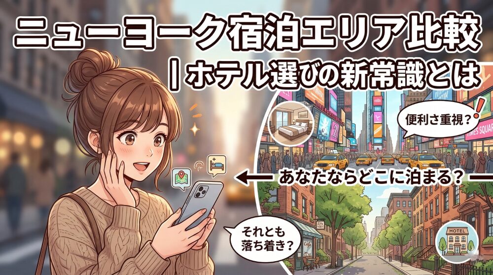 NYのホテルで後悔する人の共通点｜エリア選びで変わるおすすめ宿泊術