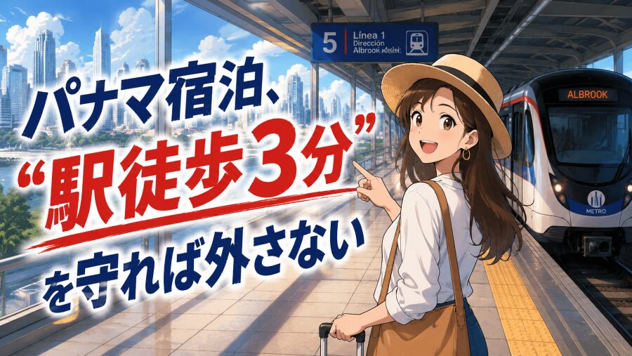 パナマ宿泊、“駅徒歩3分”を守れば外さない