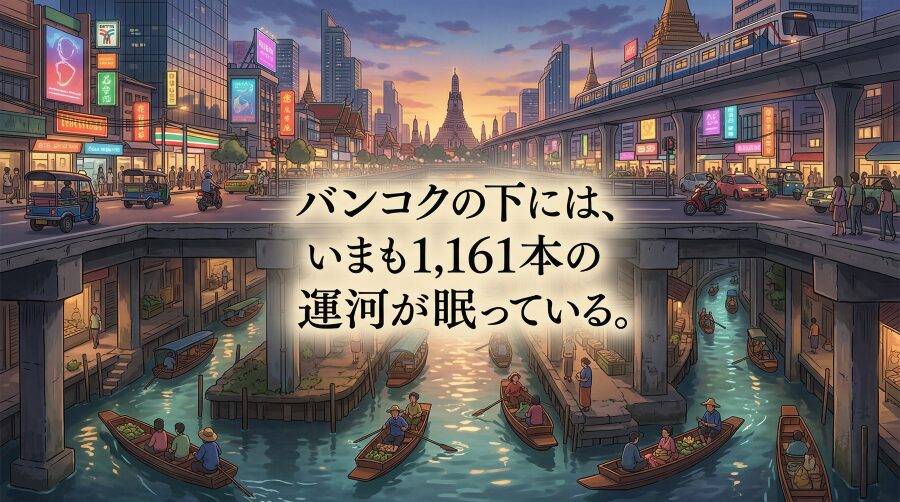 水の都が忘れたものと、タイ人が手放さないもの。