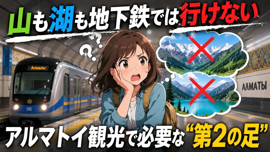 山も湖も地下鉄では行けない　アルマトイ観光で必要な“第2の足”